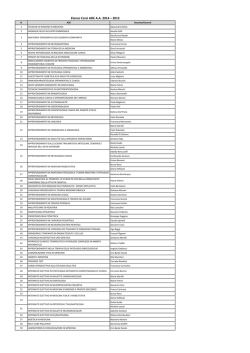 Elenco Corsi ADE A.A. 2014 &ndash; 2015