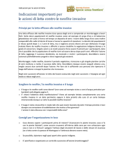 Consigli per le azioni di lotta