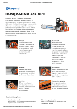 Scheda tecnica &ndash; HUSQVARNA 562 XP