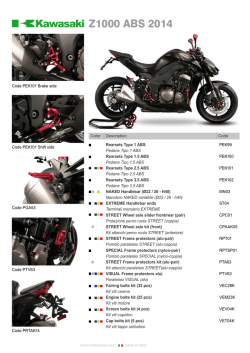 Z1000 ABS 2014 - Valtermoto Components