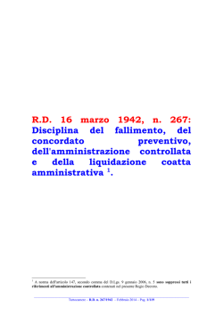 RD 16 marzo 1942, n. 267: Disciplina del fallimento