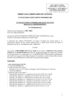 TRIBUNALE ORDINARIO DI VENEZIA