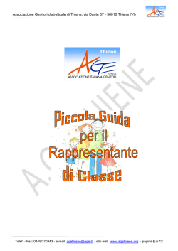 Piccola Guida per il Rappresentante di classe