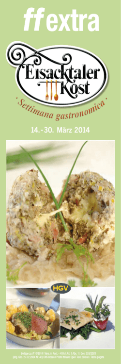 14.-30. M&auml;rz 2014