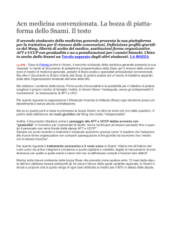 quotidiano sanità - SNAMI Sindacato Nazionale Autonomo Medici