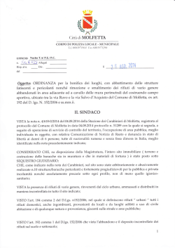 Scarica Allegato - Comune di Molfetta