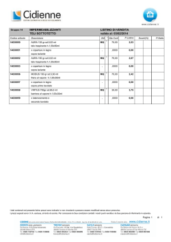 IMPERMEABILIZZANTI TELI SOTTOTETTO LISTINO DI