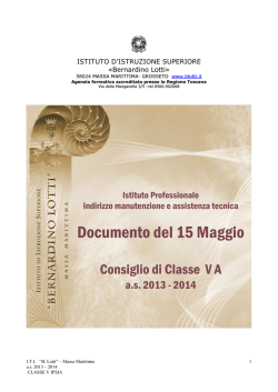 IP Manutenzione e Assistenza tecnica classe VD