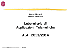 Presentazione corso 2013/2014