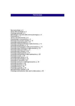 PSICOLOGIA - il Mulino
