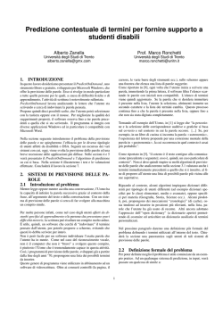 Predizione contestuale di termini per fornire