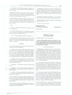 Pubblicata sul BURC n.6 del 7/2/2014, parte III