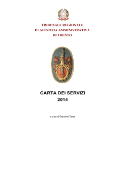 CARTA DEI SERVIZI agg. luglio 2014 PRIMA PARTE