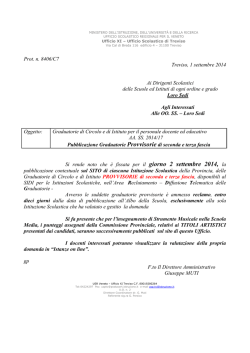 PUBBLICAZIONE GRAD_PROVVISORIE