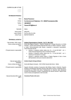 formato europeo per il curriculum vitae