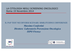 Il Pap Test nei diversi scenari: similitudini e differenze