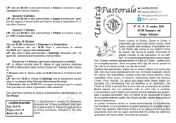 N˚ 43 12 ottobre 2014 XXVIII Domenica del Tempo Ordinario