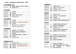 calendario acr 2013-2014 - Parrocchia San Pietro Apostolo