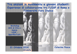 Tra anziani in movimento e giovani studenti