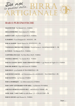 Dove ci trovi - birrificio farnese