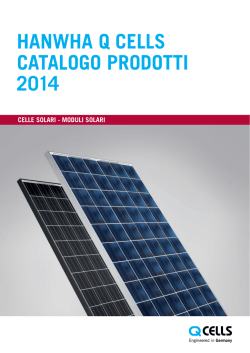 Q CELLS Catalogo dei prodotti 2014 PDF-Download