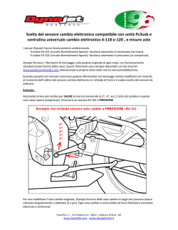 Cambio elettronico - come scegliere sensori ed aste (2014)