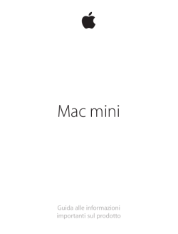 Mac mini Guida alle informazioni importanti sul - Support