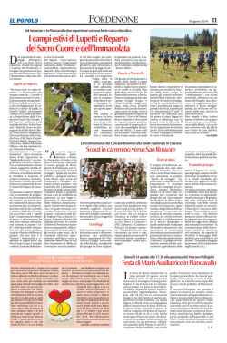 Scout in cammino verso San Rossore &ndash; Il Popolo Pordenone