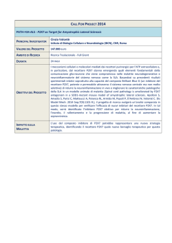 CALL FOR PROJECT 2014 PATH-FOR-ALS - P2X7 as