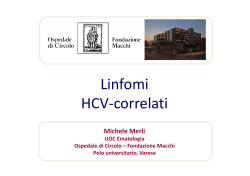 Linfomi HCV-correlati - Ospedale di Circolo e Fondazione Macchi