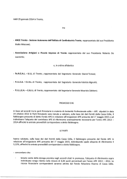 accordo - Cassa Edile Trento