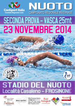 Regolamento gara - Confsport Lazio
