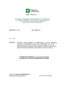 DECRETO n. 343 del 12/06/2014