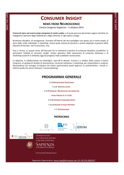 Convegno Neuromarketing - Sapienza