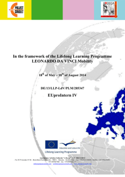 In the framework of the Lifelong Learning