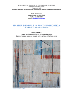 programma - Ordine degli Psicologi della Lombardia