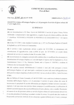 ordinanza n. 52 - Comune di Casamassima