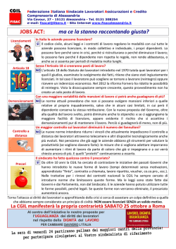 JOBS ACT - FISAC CGIL Alessandria