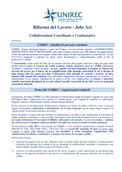 Riforma del Lavoro - Jobs Act