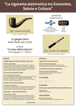 Programma - Prof. Umberto Tirelli