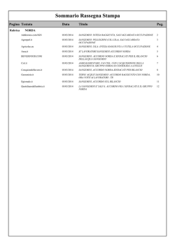 Sangemini, accordo Norda sindacati per rilancio