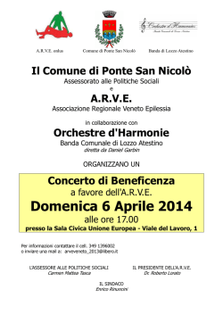AAA Volantino ARVE 140406 - Comune di Ponte San Nicol&ograve;