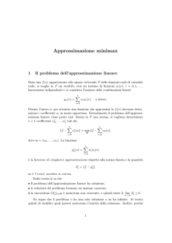 Seconda parte (approssimazione)