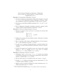 06.05.2014 - Dipartimento di Matematica e Informatica