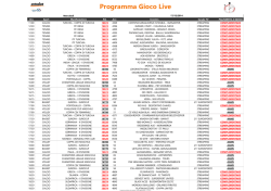 PROGRAMMA GIOCO LIVE