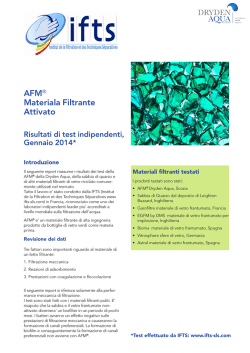 AFM&reg; Materiala Filtrante Attivato