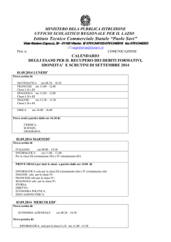 Istituto Tecnico Commerciale Statale &ldquo;Paolo Savi&rdquo;