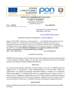 ISTITUTO COMPRENSIVO STATALE &ldquo; S. GIOVANNI BOSCO &rdquo;