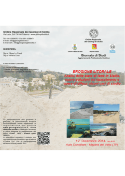 Brochure GdS Erosione Litorale - Mazara del Vallo (TP)