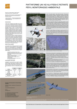 piattaforme uav ad ala fissa e rotante per il monitoraggio